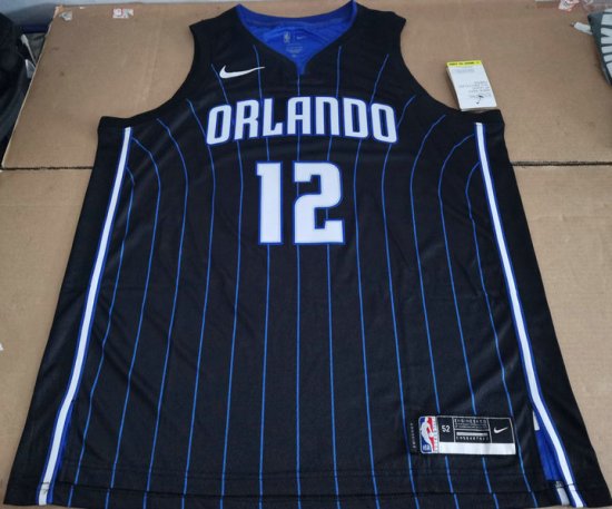 Maillot de Basket #12 Howard Orlando Magic Noir